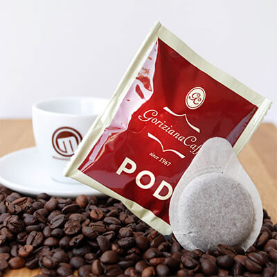 Zur Produktseite von Espresso ESE Pads von Goriziana, 150 x 7 g Espresso ESE Pads von Goriziana, 150 x 7 g