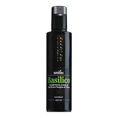 Ursini Olivenöl mit Basilikum, 250 ml