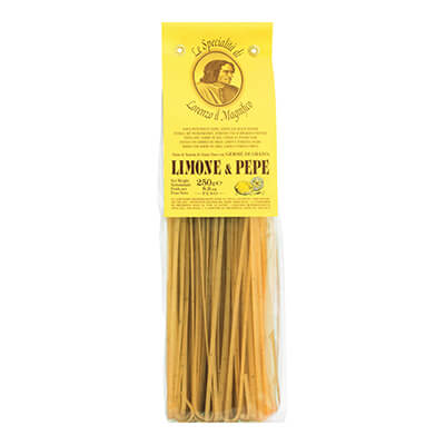 Zur Produktseite von Linguine mit Limone & Pfeffer von Magnifico, 250 g Linguine mit Limone & Pfeffer von Magnifico, 250 g