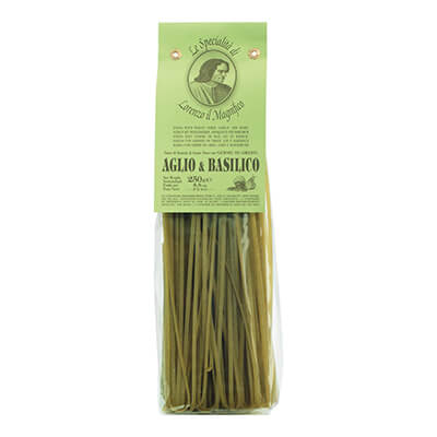Zur Produktseite von Grüne Linguine mit Knoblauch u. Basilikum von Magnifico, 250 g Grüne Linguine mit Knoblauch u. Basilikum von Magnifico, 250 g
