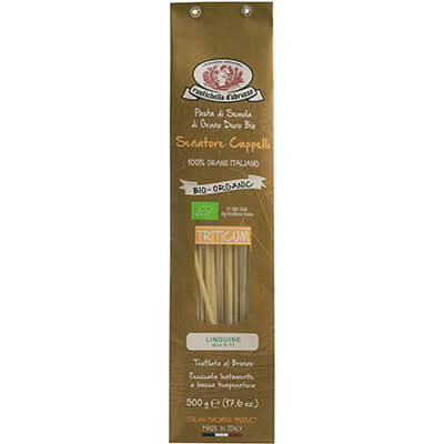 Zur Produktseite von Bio Linguine Cappelli Hartweizennudeln Triticum von Rustichella, 500 g Bio Linguine Cappelli Hartweizennudeln Triticum von Rustichella, 500 g
