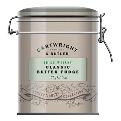 Irish Whisky Fudge Weichkaramell mit Butter & Whisky von Cartwright & Butler, 175 g