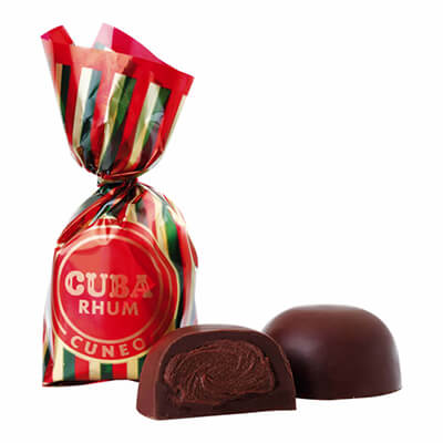 Zur Produktseite von Cuba Rum Praline aus Zartbitterschokolade mit Cremefüllung von Venchi, 19 g Cuba Rum Praline aus Zartbitterschokolade mit Cremefüllung von Venchi, 19 g