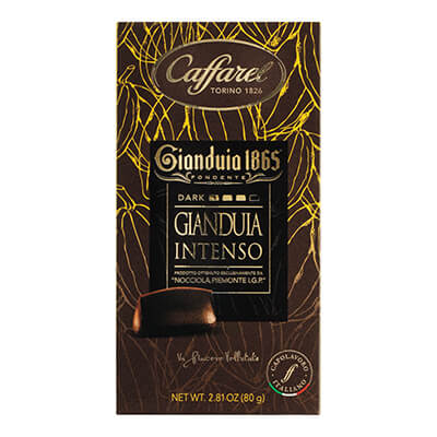 Zartbitterschokolade mit Gianduia von Caffarel, 80 g