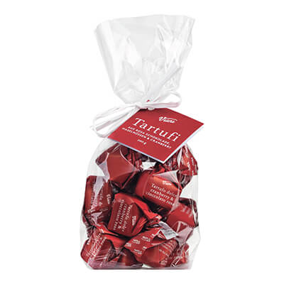 Tartufi dolci cranberry & cioccolato rosa - helle Trüffelpralinen mit Cranberrys, 200 g