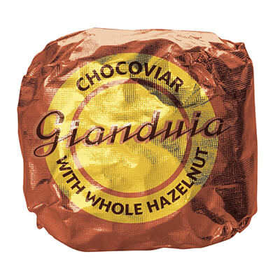 Zur Produktseite von Praline aus Zartbitterschokolade mit ganzer Haselnuss und Giandujacremefüllung von Venchi, 100 g Praline aus Zartbitterschokolade mit ganzer Haselnuss und Giandujacremefüllung von Venchi, 100 g