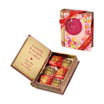 Zur Produktseite von Cubotti Pralinen im Minibook von Venchi, 118 g Cubotti Pralinen im Minibook von Venchi, 118 g