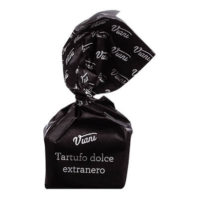 Tartufi dolci extraneri - Trüffelpralinen mit Zartbitterschokolade, schwarz 1 kg