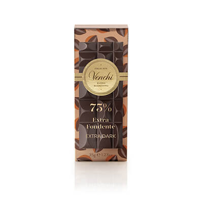 Mini-Tafel Zartbitterschokolade 75% von Venchi, 35 g