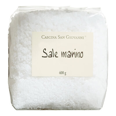 Sale marino di Sicilia - grobes, sizilianisches Meersalz von Cascina San Giovanni, 400 g