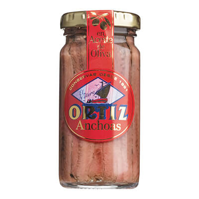 Ortiz Ortiz Anchovies in olive oil Sardellen in Olivenöl, 95 g