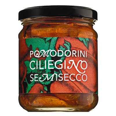 Pomodoro Semisecchi - halbgetrocknete sizilianischen Kirschtomaten in Öl, 200 g