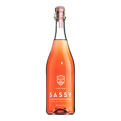 Cidre rose Apfelschaumwein von Sassy, 0,75 l