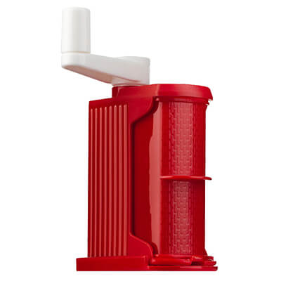 Parmesanmühle aus Kunststoff von Rigamonti, rot