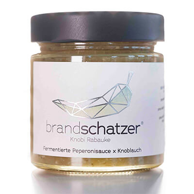 Zur Produktseite von Brandschatzer® Knobi Rabauke - fermentierte Peperonisauce mit Knoblauch, 200 g Brandschatzer® Knobi Rabauke - fermentierte Peperonisauce mit Knoblauch, 200 g