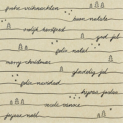 ECO LINE Servietten Chrismas Wishes 33x33 cm von Home Fashion
