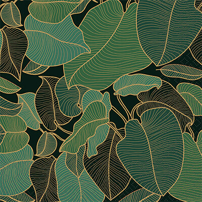 ECO LINE Servietten Art Nouveau green 33x33 cm von Home Fashion