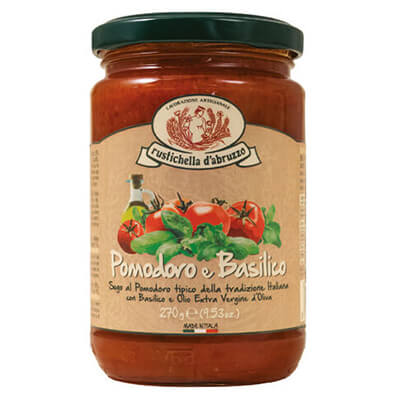 Thumbnail Sugo Pomodoro e Basilico - Tomatensauce mit Basilikum von Rustichella, 270 g