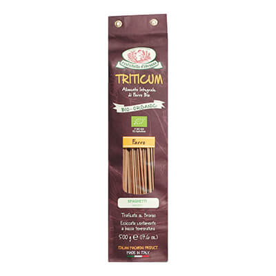 Thumbnail Bio Spaghetti Dicoccum aus Dinkelmehl Vollkornnudeln Triticum von Rustichella, 500 g