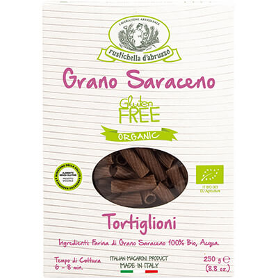Bio Tortiglioni di Grano Saraceno glutenfrei Nudeln aus Buchweizenmehl von Rustichella, 250 g