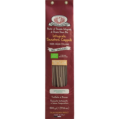 Thumbnail Bio Spaghetti Cappelli aus Weizenvollkorngrieß Vollkornnudeln Triticum von Rustichella, 500 g
