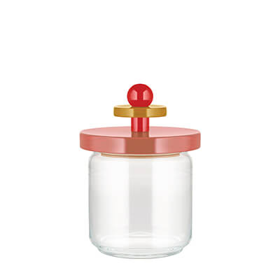 Alessi Küchendose aus Glas pink, 750 ml