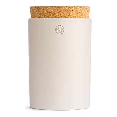 Vorratsdose aus Keramik warmgrau, 1 l von Pfeffersack & Söhne