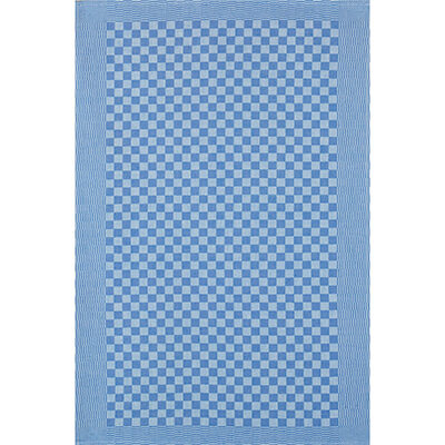 Kracht Grubentuch blau weiß kariert 50/70 cm, Vollzwirn