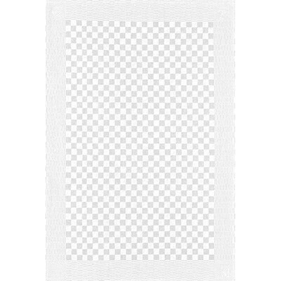 Kracht Grubentuch weiß kariert 50/70 cm, Vollzwirn
