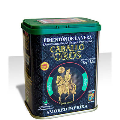 Smoked Paprika süß - Pimentón de la Vera sweet von Caballo de Oros, 75 g