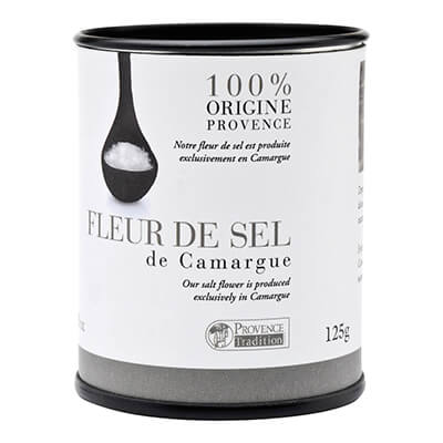 Zur Produktseite von Fleur de Sel de Camarque von Provence Tradition, 125 g Fleur de Sel de Camarque von Provence Tradition, 125 g