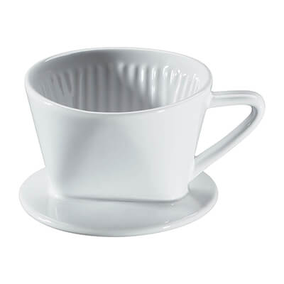 Zur Produktseite von Cilio Kaffeefilter weiß aus Porzellan, Größe 1 Cilio Kaffeefilter weiß aus Porzellan, Größe 1