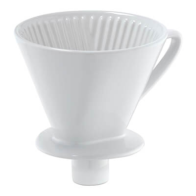 Zur Produktseite von Cilio Kaffeefilter weiß mit Stutzen für 8 - 10 Tassen, Gr. 4 Cilio Kaffeefilter weiß mit Stutzen für 8 - 10 Tassen, Gr. 4