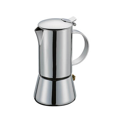 Zur Produktseite von Cilio Espressokocher Aida aus Edelstahl für 2 Tassen Cilio Espressokocher Aida aus Edelstahl für 2 Tassen