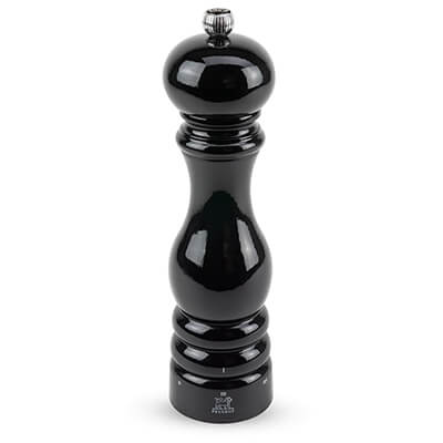 Peugeot Paris manuelle Pfeffermühle aus Holz mit u'Select-System schwarz lackiert, 22 cm