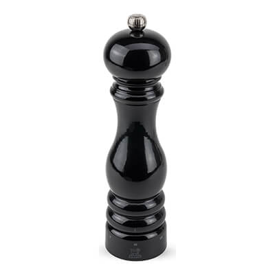 Peugeot Paris manuelle Salzmühle aus Holz mit u'Select-System schwarz lackiert, 22 cm