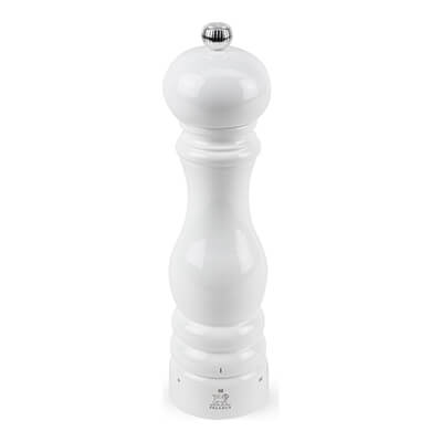 Peugeot Paris manuelle Salzmühle aus Holz mit u'Select-System weiß lackiert, 22 cm