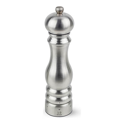 Peugeot Paris Chef manuelle Salzmühle aus Edelstahl mit u'Select-System, 22 cm