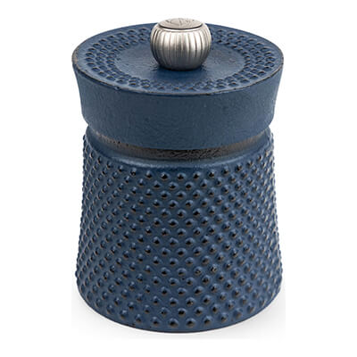 Peugeot Bali Fonte manuelle Pfeffermühle aus Gusseisen blau, 8 cm