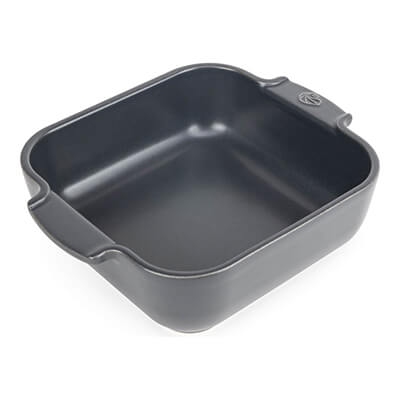 Peugeot Appolia Auflaufform quadratisch schiefergrau, 21 cm