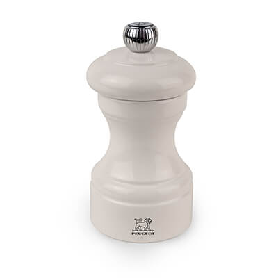 Peugeot Bistro manuelle Pfeffermühle aus Holz, lackiert elfenbein, 10 cm