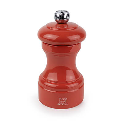 Peugeot Bistro manuelle Pfeffermühle aus Holz, lackiert terracotta, 10 cm