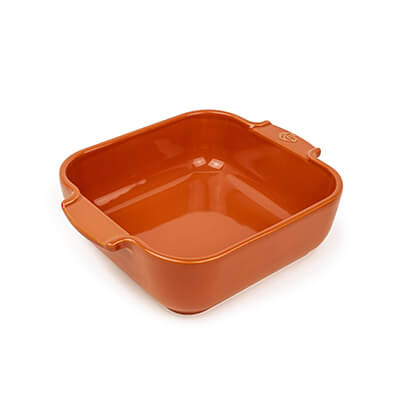 Peugeot Appolia Auflaufform quadratisch terracotta, 21 cm