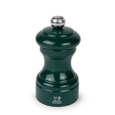 Peugeot Bistro manuelle Pfeffermühle aus Holz, lackiert dunkelgrün, 10 cm