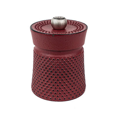 Peugeot Bali Fonte manuelle Pfeffermühle aus Gusseisen rot, 8 cm