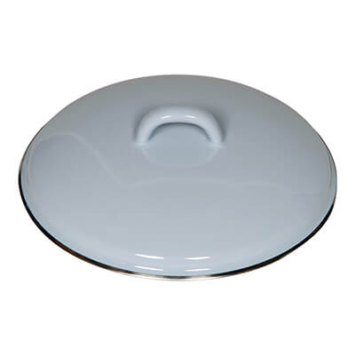 Riess Deckel mit Chromrand blau, 18 cm
