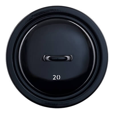 Riess Zwergen & Riesen Deckel schwarz, 20 cm