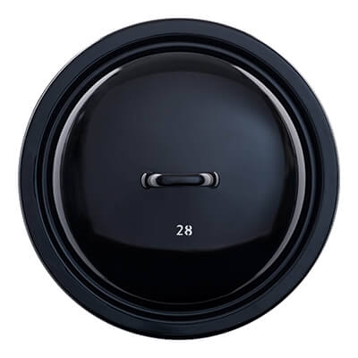 Riess Zwergen & Riesen Deckel schwarz, 28 cm