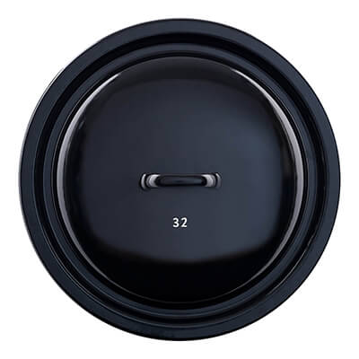 Riess Zwergen & Riesen Deckel schwarz, 32 cm