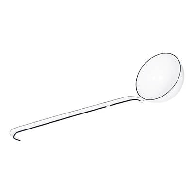 Riess Classic Schöpflöffel weiß, 9 cm